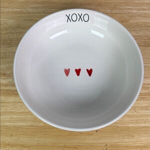 Rae Dunn XOXO Watercolor Heart Large Bowl